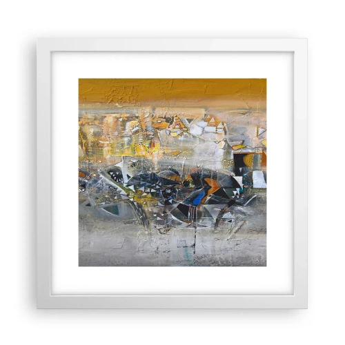 Affiche dans un cadre blanc - Poster - Tout se met en place - 30x30 cm