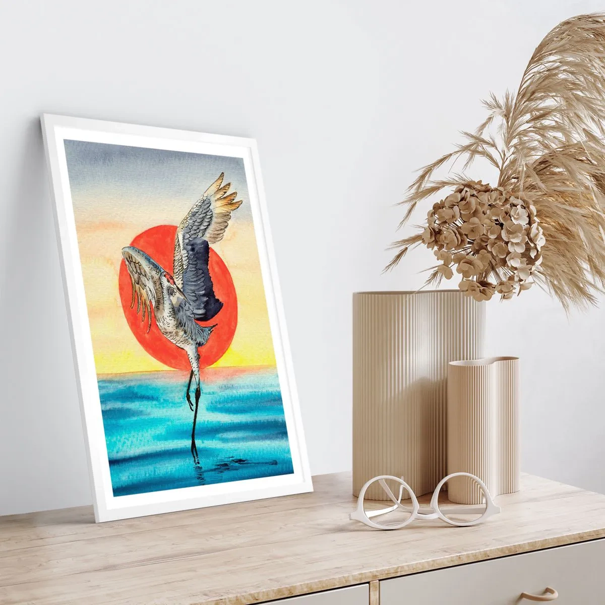 Affiche dans un cadre blanc - Poster - Il est temps de rentrer - 40x50 cm