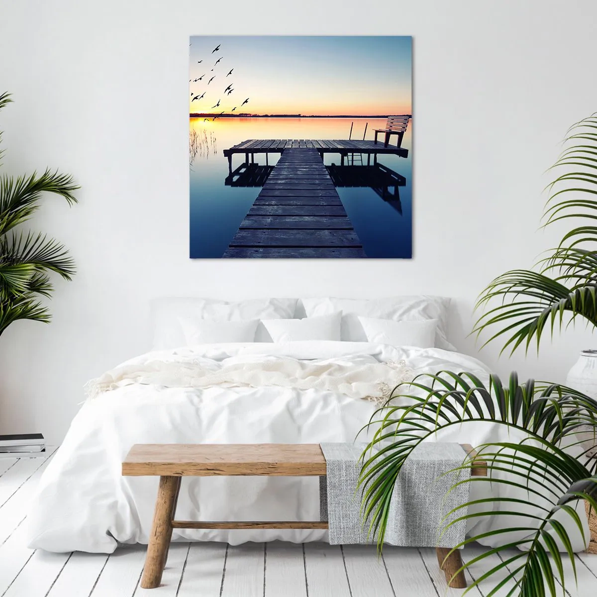 Impression sur toile - Image sur toile - C'était une bonne journée - 40x40 cm