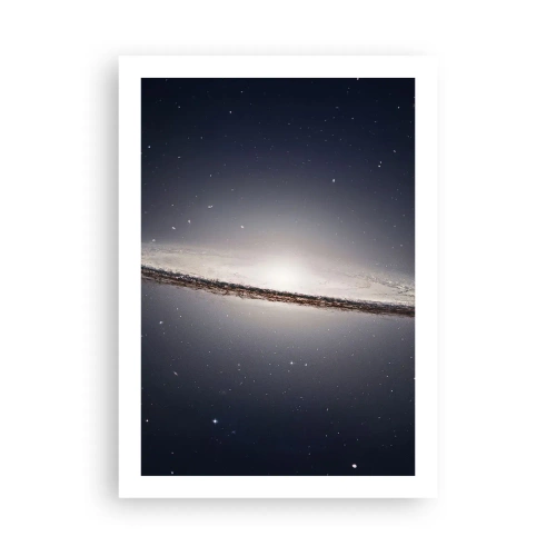 Affiche - Poster - Une galaxie spirale monumentale sur fond d'espace - 50x70cm - Il y a bien longtemps, dans une galaxie très lointaine… - Décoration murale moderne pour le salon et la chambre ARTTOR