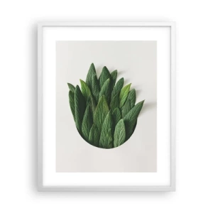 Affiche dans un cadre blanc - Poster - Curiosité sans retenue - 40x50 cm