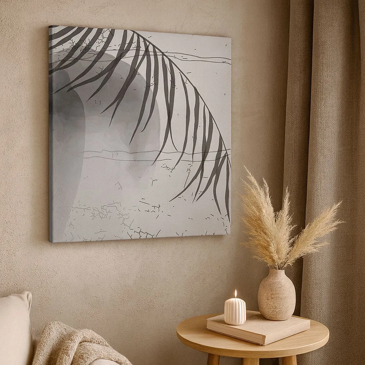 Impression sur toile - Image sur toile - L'exotisme subtil de la nature - 30x30 cm