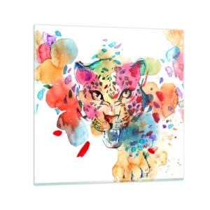 Impression sur verre - Image sur verre - La belle et la Bête - 70x70 cm