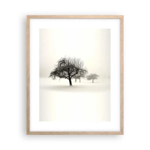 Affiche dans un chêne clair - Poster - Un rêve hivernal - 40x50 cm