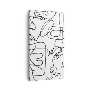 Impression sur toile - Image sur toile - Dans des émotions enchevêtrées - 55x100 cm