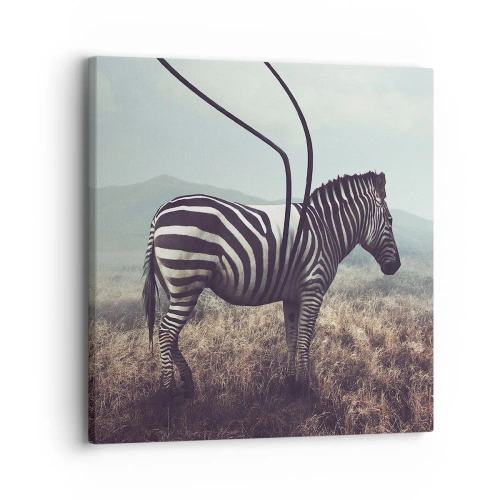 Impression sur toile - Image sur toile - Attention! Malfaçon - 30x30 cm