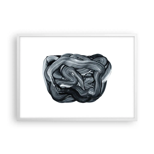 Affiche dans un cadre blanc - Poster - Ce n'est pas si simple - 70x50 cm