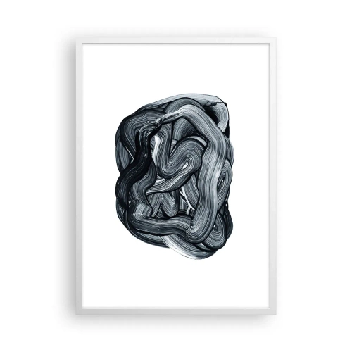 Affiche dans un cadre blanc - Poster - Ce n'est pas si simple - 50x70 cm