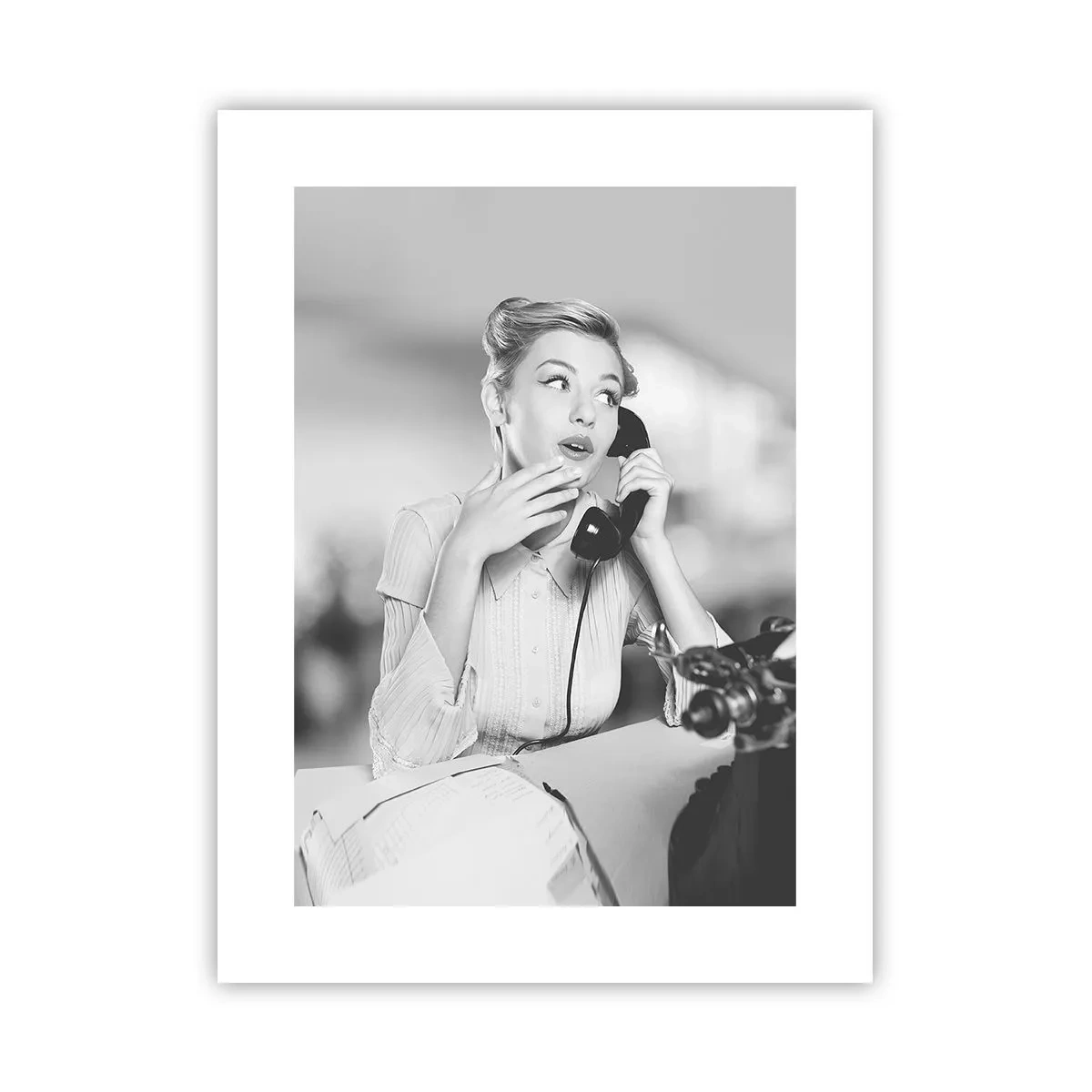 Affiche - Poster - Hello! Ici les années 50 - 30x40 cm