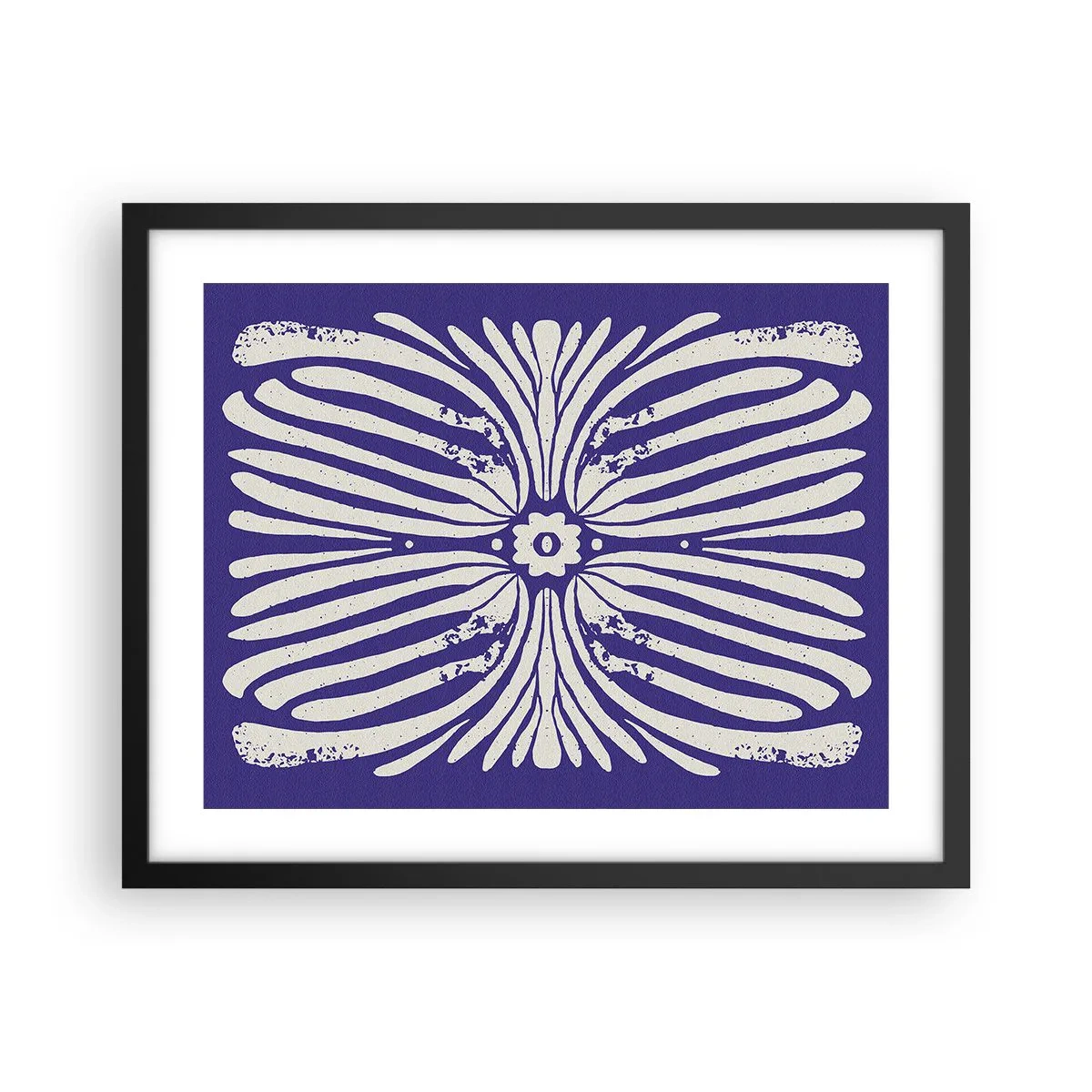 Affiche dans un cadre noir - Poster - Inspirations ethniques - 50x40 cm