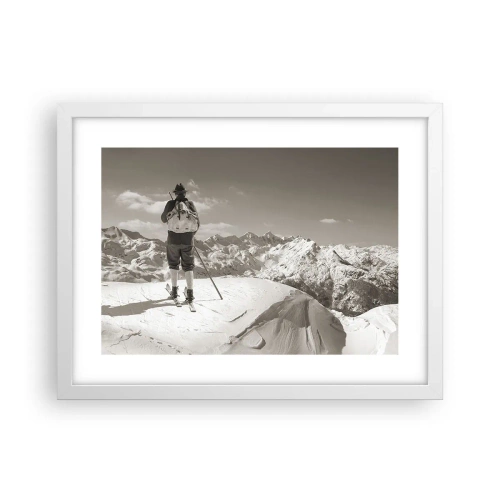 Affiche dans un cadre blanc - Poster - Toutes les mêmes ces montagnes - 40x30 cm