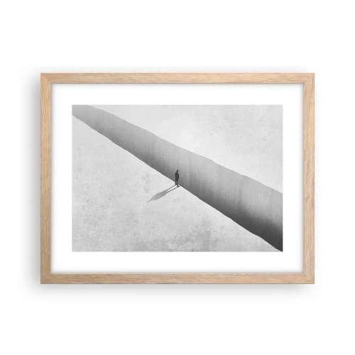 Affiche dans un chêne clair - Poster - Un objectif clair - 40x30 cm