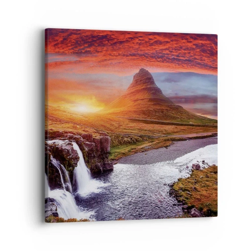 Impression sur toile - Image sur toile - Vue de la terre du milieu - 40x40 cm