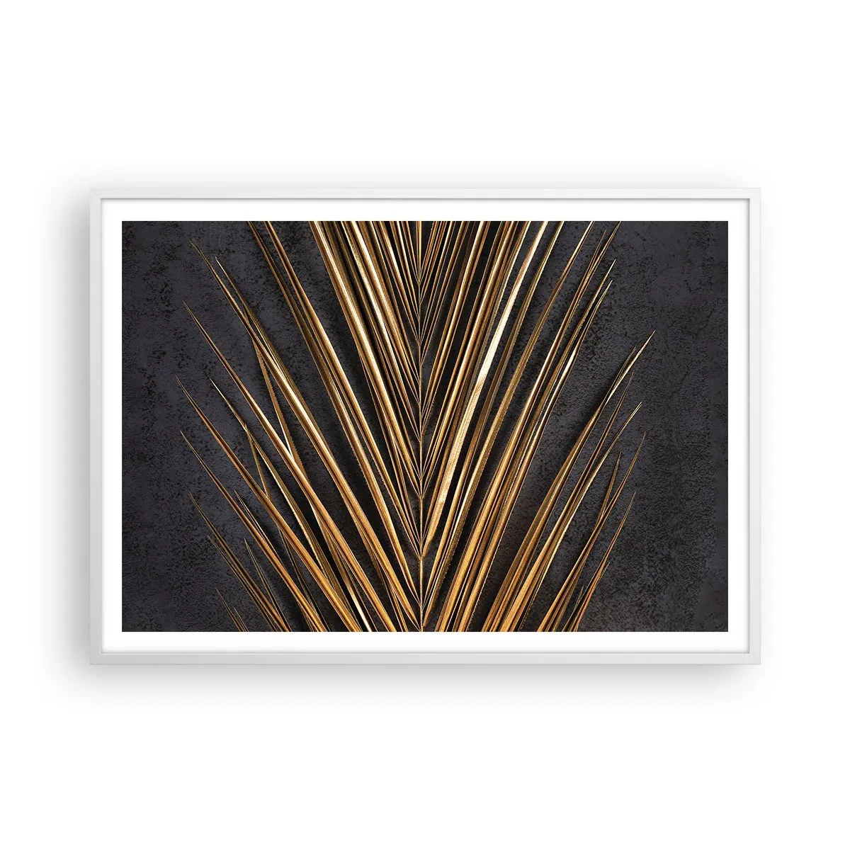 Affiche dans un cadre blanc - Poster - L'or des tropiques - 100x70 cm