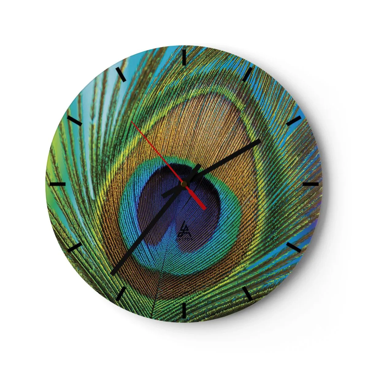 Horloge murale - Pendule murale - Les yeux dans les yeux - 30x30 cm