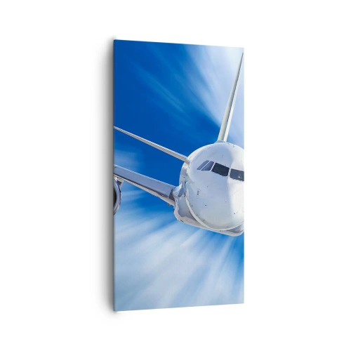 Impression sur toile - Image sur toile - Plus vite que le vent dans le ciel - 65x120 cm