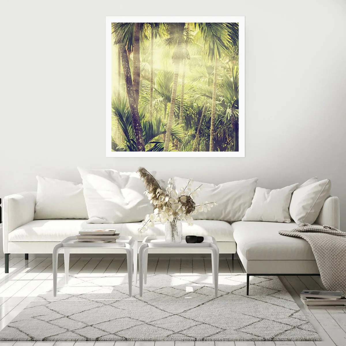 Affiche - Poster - Nature enflammée - 50x50 cm