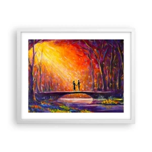 Affiche dans un cadre blanc - Poster - Le ciel les aime aussi - 50x40 cm