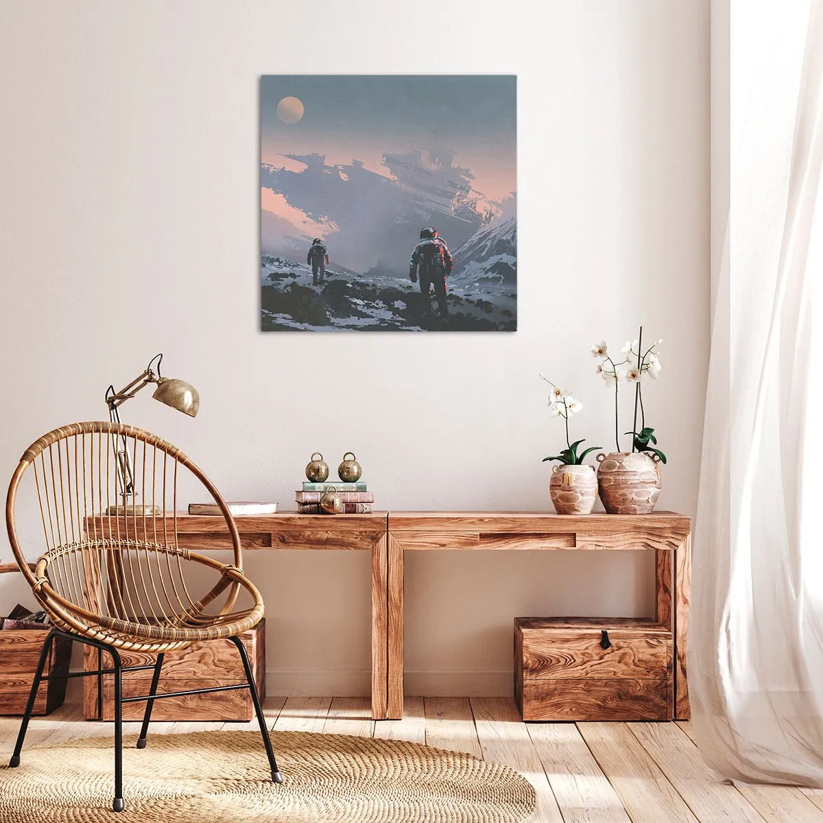 Impression sur toile - Image sur toile - Sous une étoile inconnue - 30x30 cm