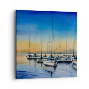 Impression sur toile - Image sur toile - Fin d'une belle journée - 30x30 cm