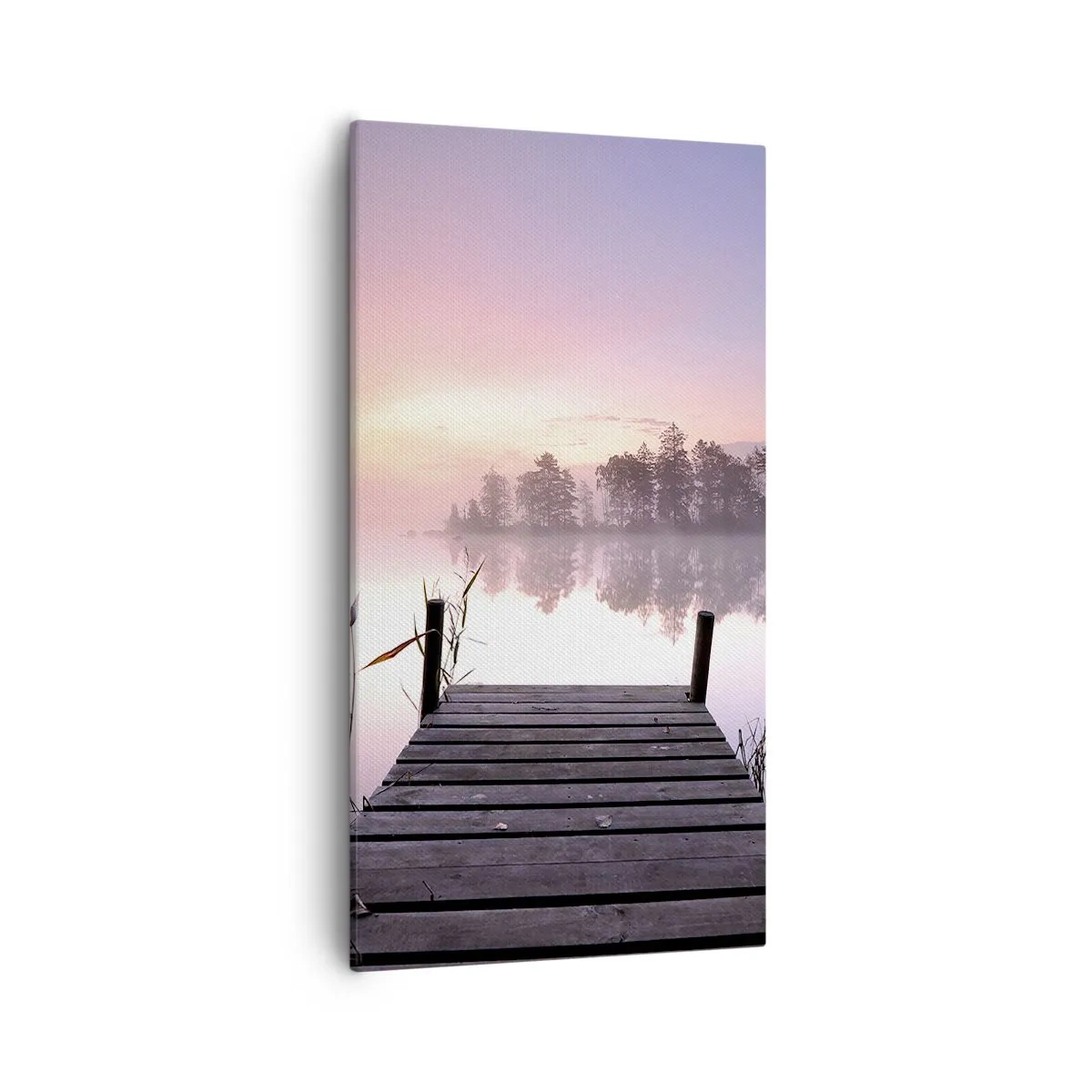 Impression sur toile - Image sur toile - De la brume lilas… - 55x100 cm