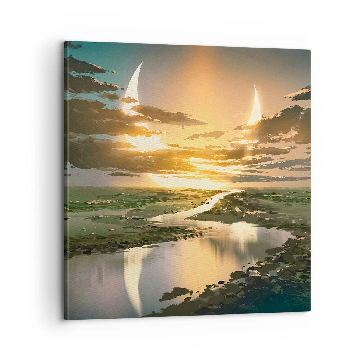 Impression sur toile - Image sur toile - Quelque part dans une galaxie lointaine, très lointaine - 60x60 cm