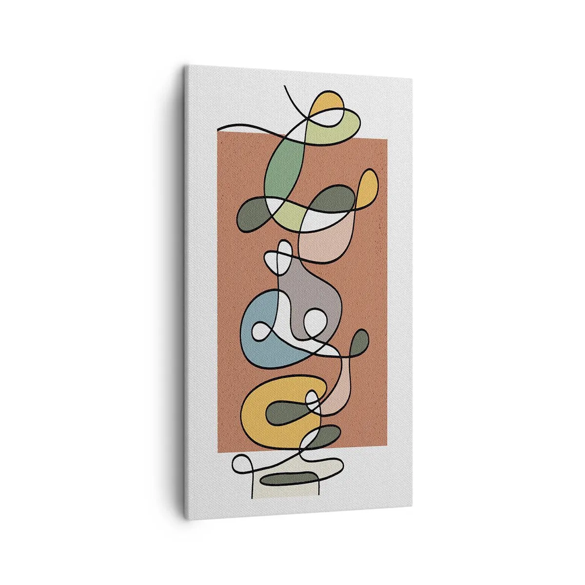 Impression sur toile - Image sur toile - Abstraction : danse colorée - 45x80 cm