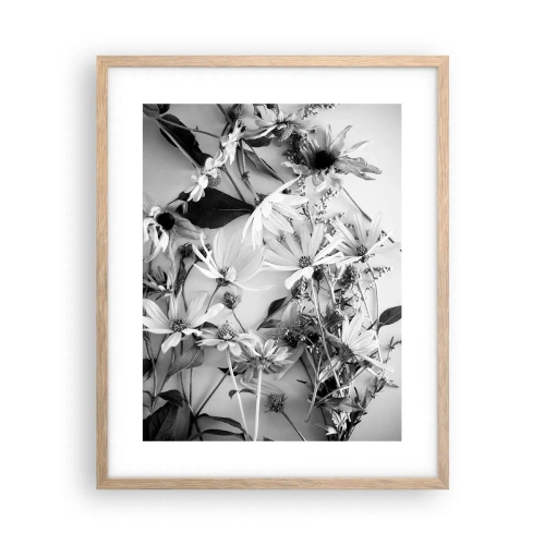 Affiche dans un chêne clair - Poster - Non-un bouquet de fleurs - 40x50 cm