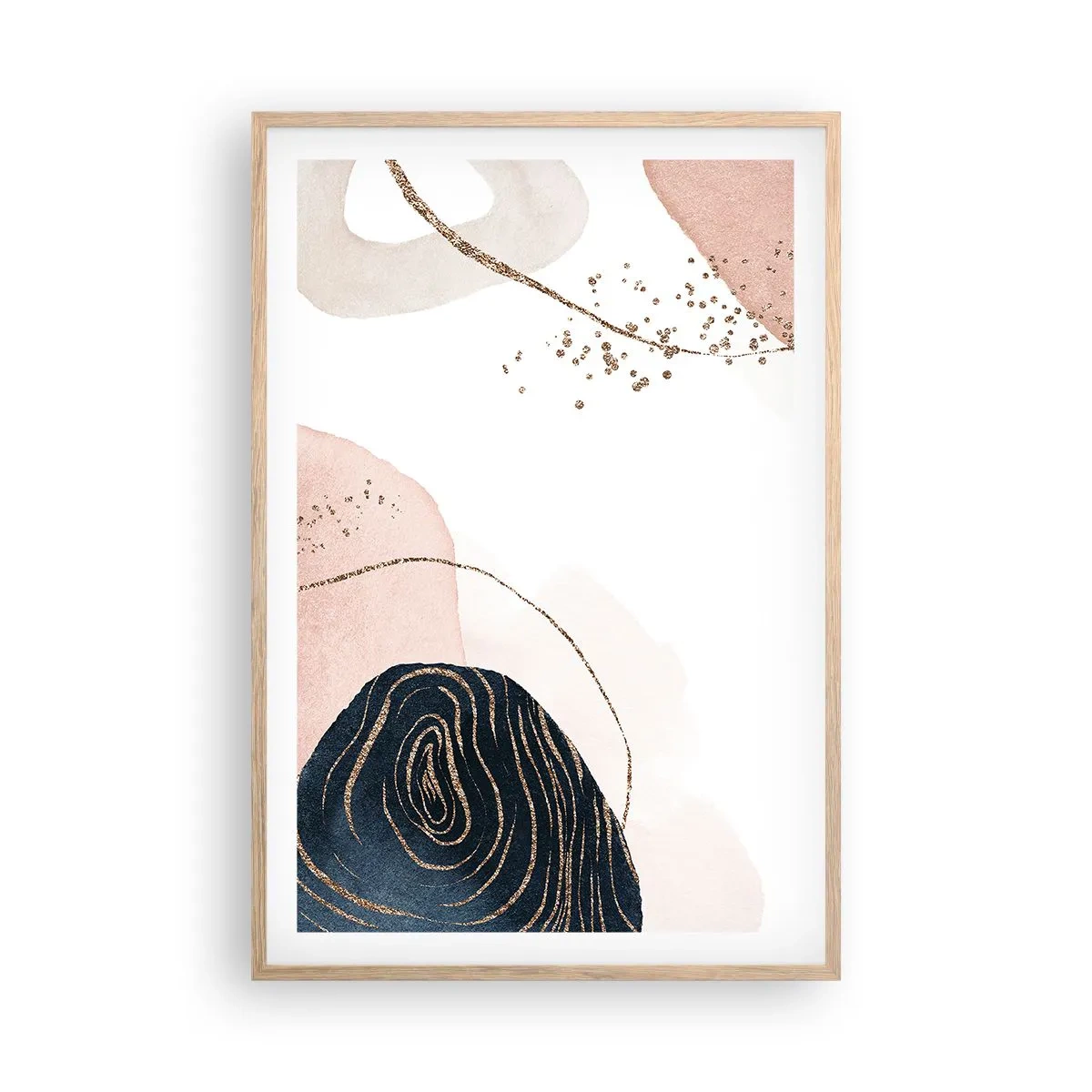 Affiche dans un chêne clair - Poster - Tout coule - 61x91 cm