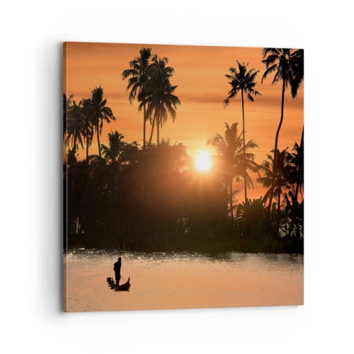 Impression sur toile - Image sur toile - Il est temps de se détendre - 70x70 cm