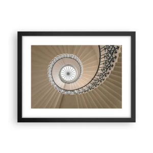 Affiche dans un cadre noir - Poster - À l'intérieur de la coquille - 40x30 cm