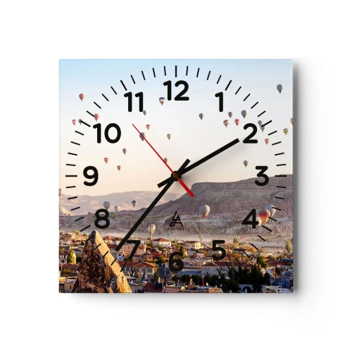 Horloge murale - Pendule murale - Comme des navires dans le ciel - 40x40 cm