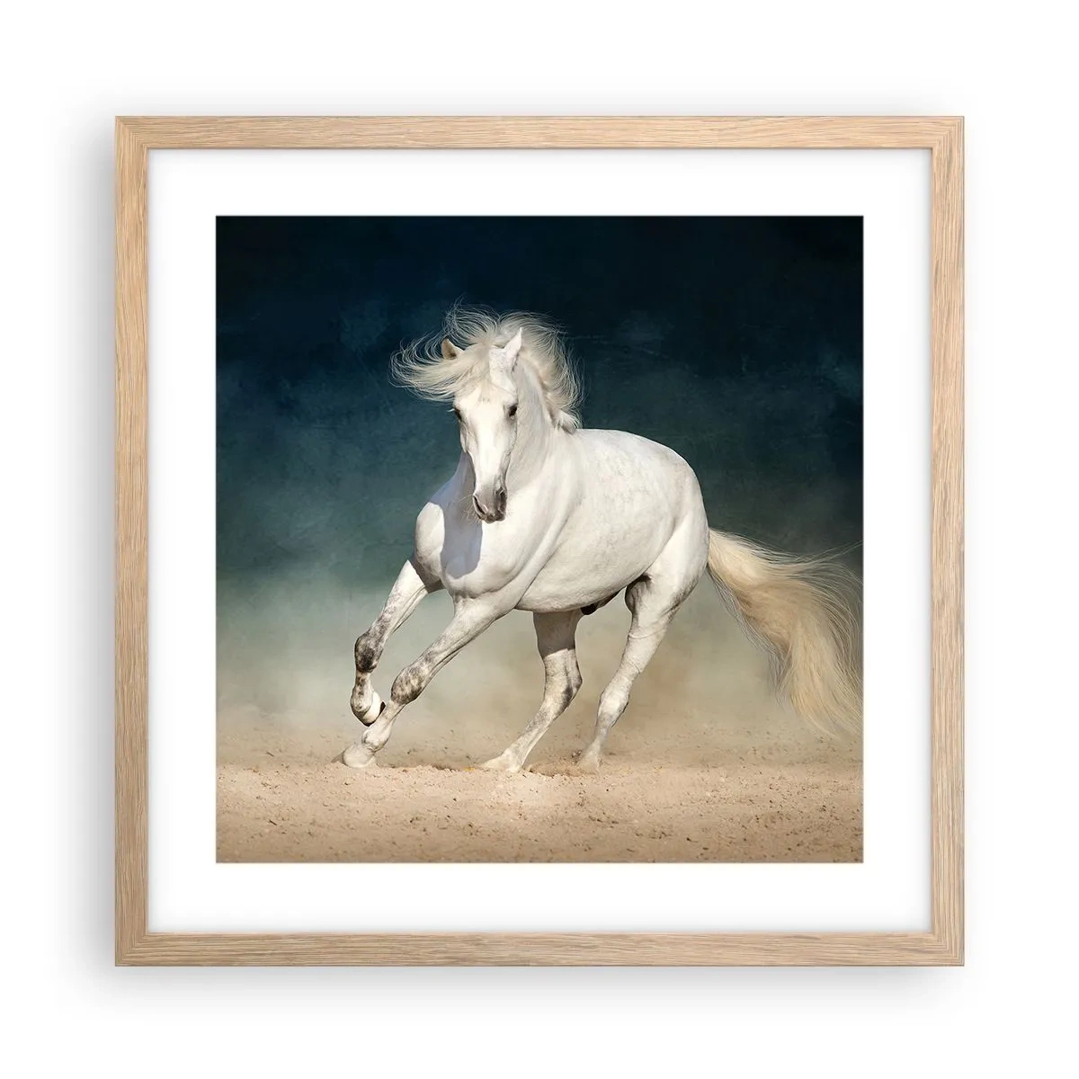 Affiche dans un chêne clair - Poster - La liberté à l'état pur - 40x40 cm