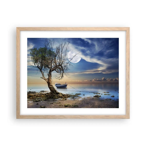 Affiche dans un chêne clair - Poster - Est-ce la fin ou le début ? - 50x40 cm