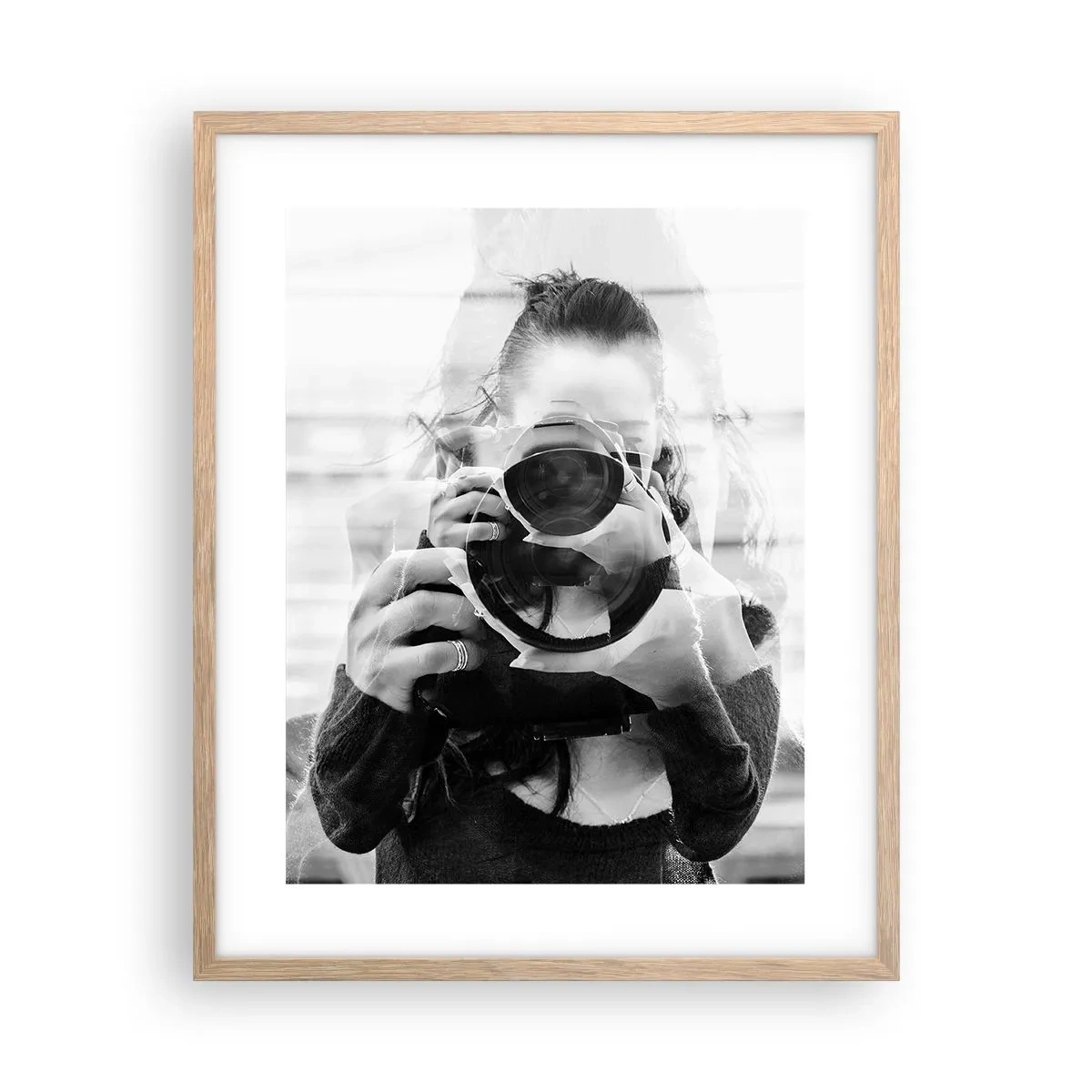 Affiche dans un chêne clair - Poster - Créateur et matériel - 40x50 cm