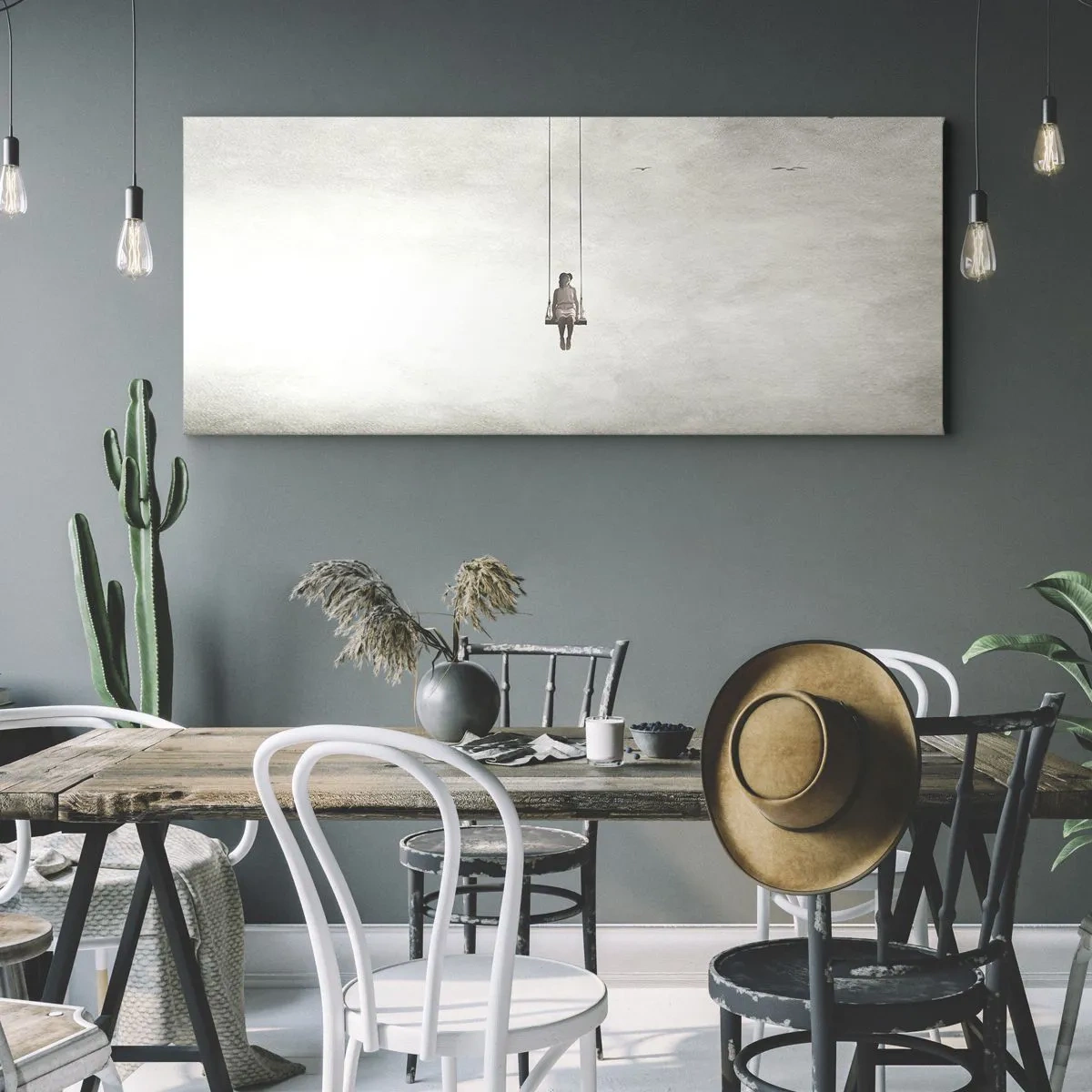 Impression sur toile - Image sur toile - Enfant en nous - 90x30 cm