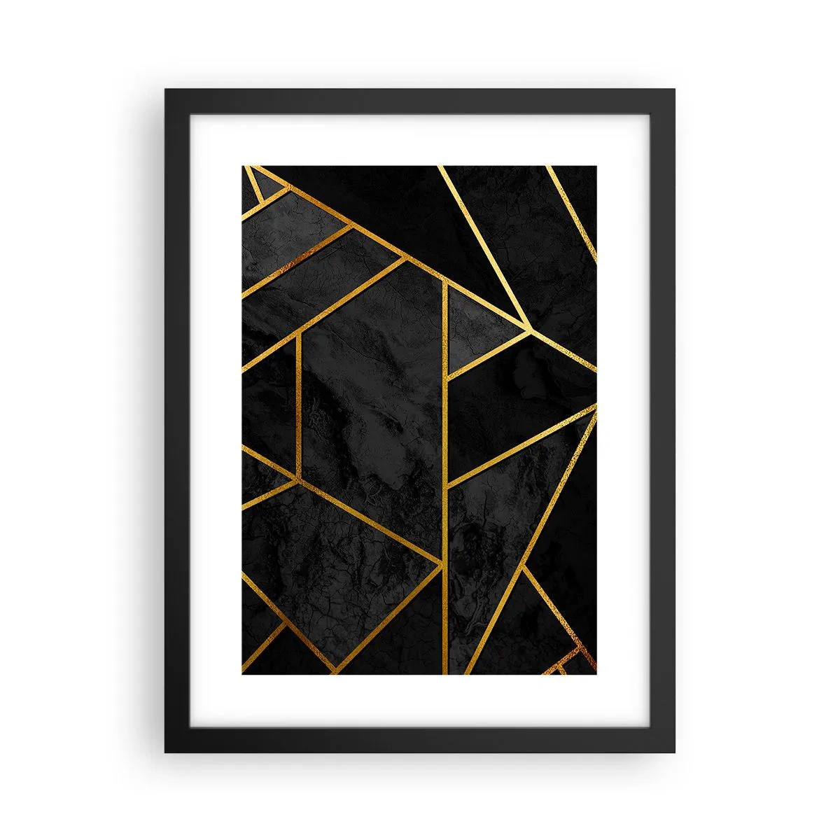 Affiche dans un cadre noir - Poster - Obscurité et éclat - 30x40 cm