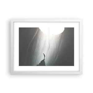 Affiche dans un cadre blanc - Poster - Il y a toujours une issue - 40x30 cm