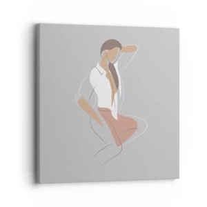 Impression sur toile - Image sur toile - Contour gracieux - 30x30 cm