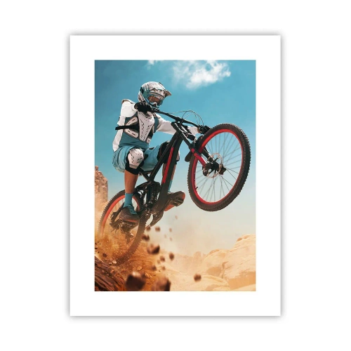 Affiche - Poster - Démon de la folie du vélo - 30x40 cm