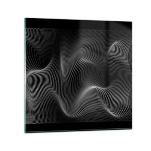 Impression sur verre - Image sur verre - Danse de lumière dans l'espace - 40x40 cm
