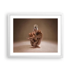 Affiche dans un cadre blanc - Poster - Unité du corps et de l'âme - 50x40 cm