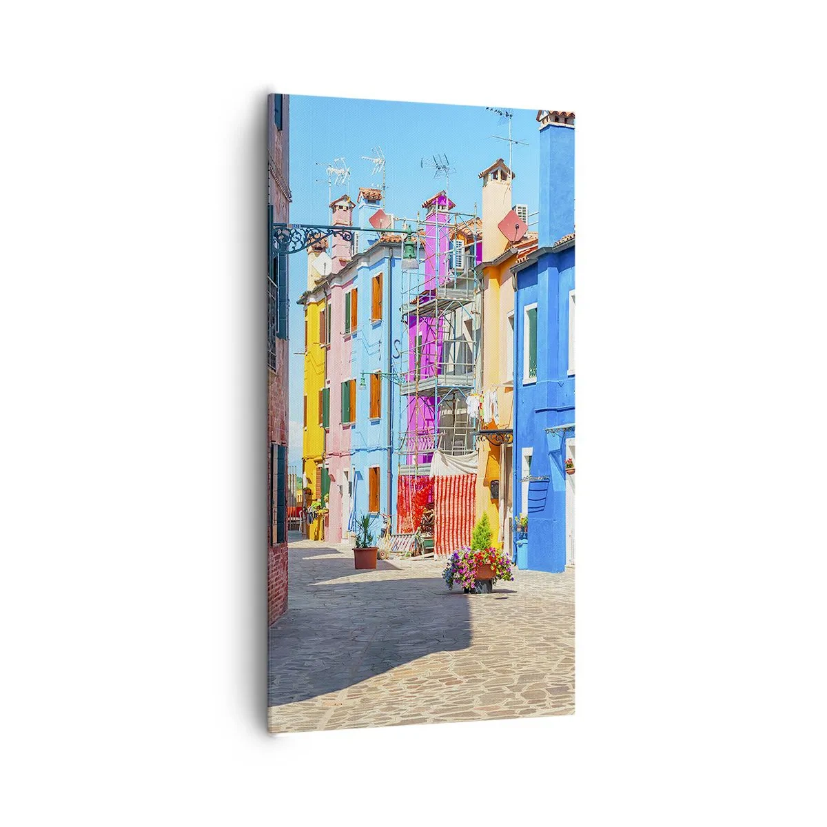 Impression sur toile - Image sur toile - Ville "Sous les perroquets" - 65x120 cm