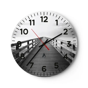 Horloge murale - Pendule murale - A perte de vue... - 40x40 cm