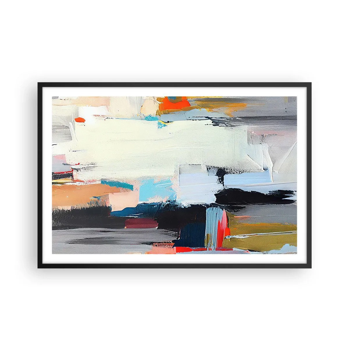 Affiche dans un cadre noir - Poster - Y a-t-il une méthode ? - 91x61 cm