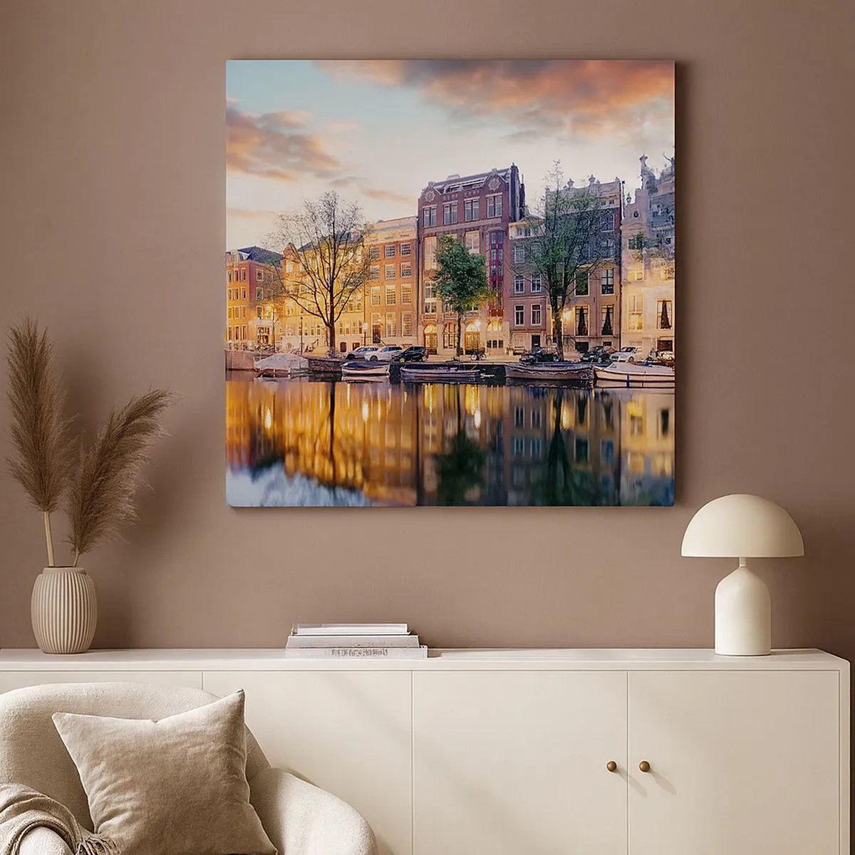 Impression sur toile - Image sur toile - Beauté hollandaise sobre et sereine - 30x30 cm