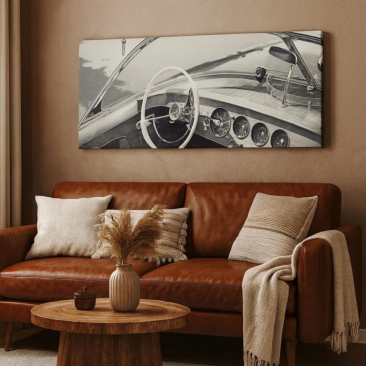 Impression sur toile - Image sur toile - Temps pour riche - 100x40 cm