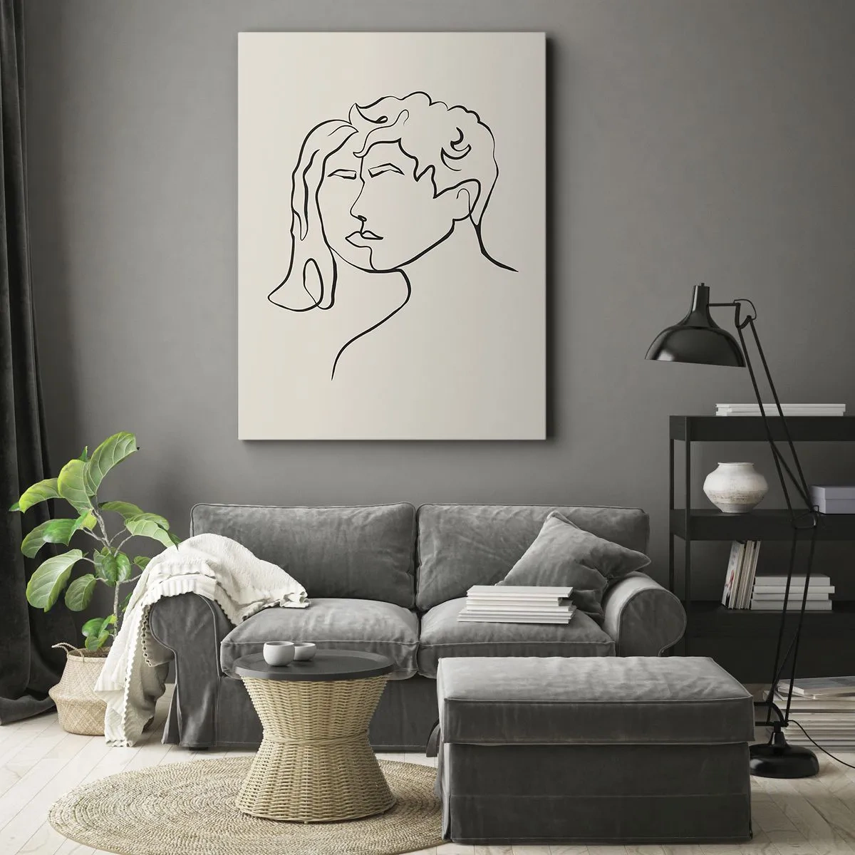 Impression sur toile - Image sur toile - Et l'unité est apparue - 80x120 cm