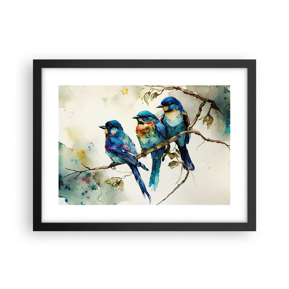 Affiche dans un cadre noir - Poster - A-t-il été offensé ? - 40x30 cm