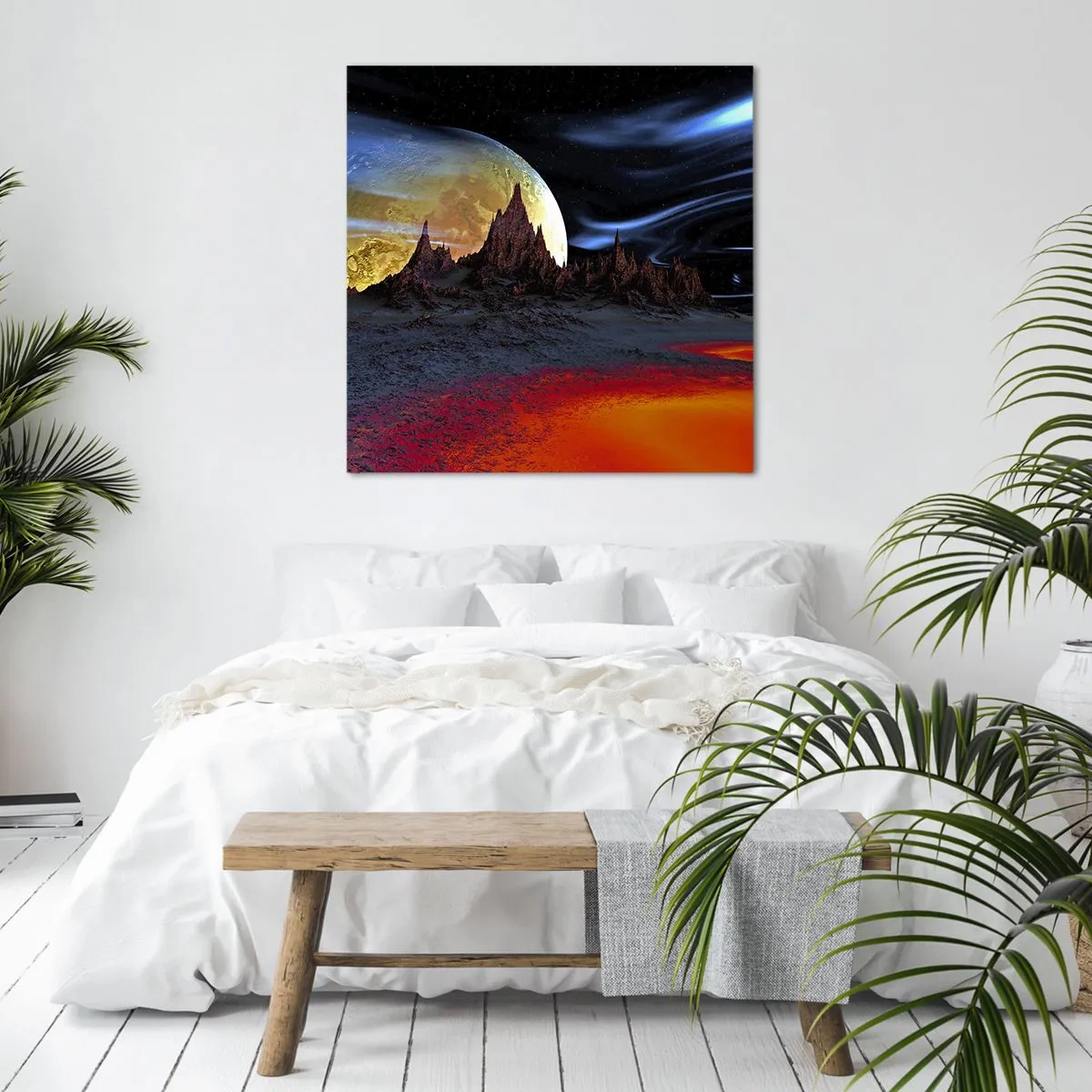 Impression sur toile - Image sur toile - Monde inconnu - 30x30 cm